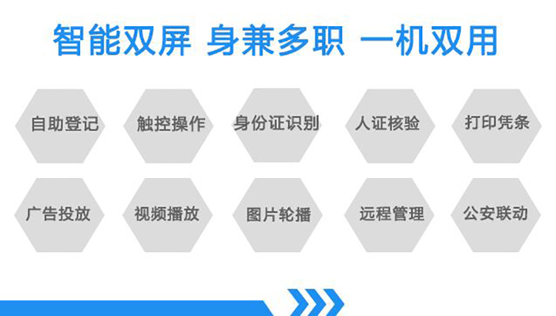 機關政務寫字樓電信移動大廳博奧智能雙屏自助訪客一體機來訪人員登記管理系統